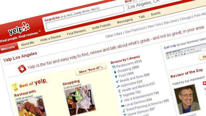 Yelp Web Site